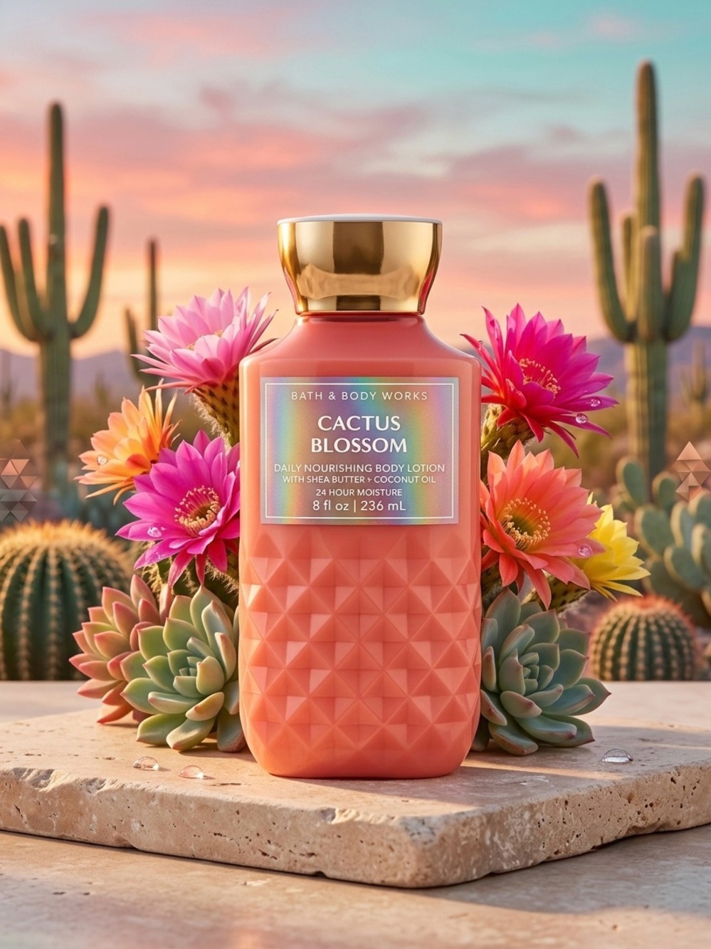 ✨ NEW Bath & Body Works Cactus Blossom Daily Nourishing Body Lotion - 8 oz